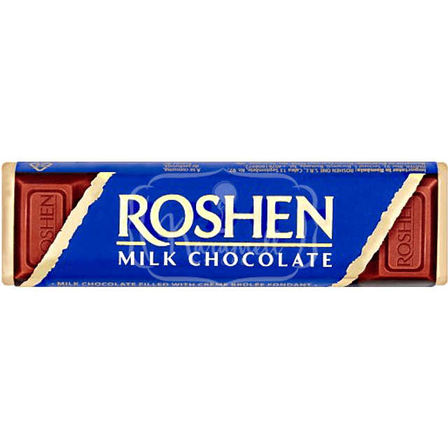 Chocolate ao leite da Roshen com Creme Brulee - Importado da Hungria