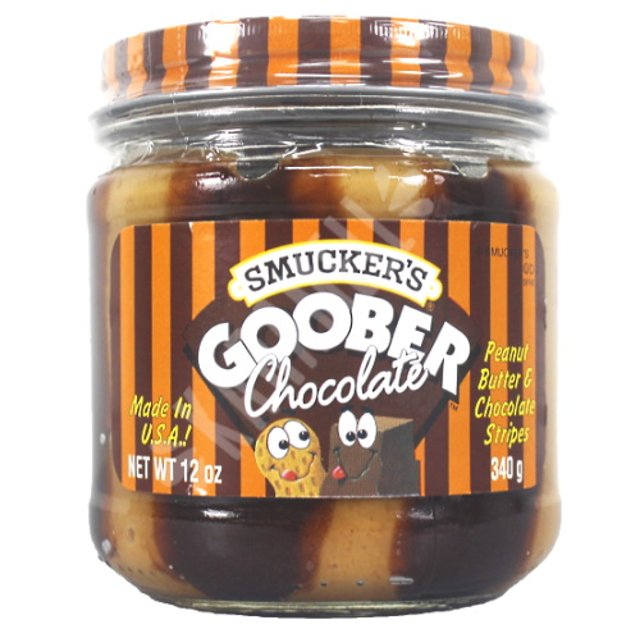 Goober Peanut Butter & Chocolate Stripes - Smucker's - Importado EUA ...