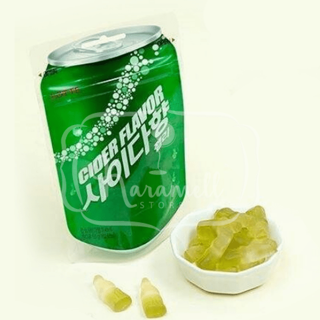Lotte Cider Flavor - Balas Gummy Soda - Importado da Coreia