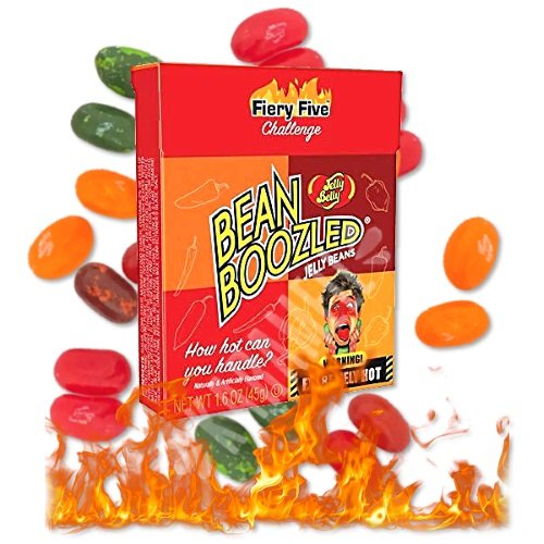 Desafio 45g Bean Boozled Fiery Five Extremely Hot Jelly Belly EUA