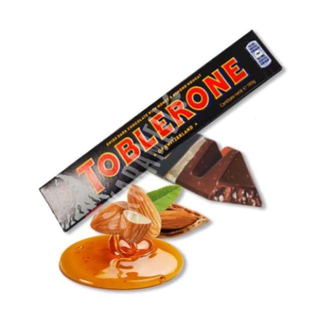 Chocolate Toblerone Dark Honey & Almond Nougat - Importado Suiça
