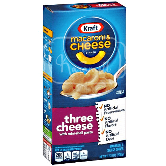 Macaroni & Cheese - Three Cheese Kraft Heinz - 206gr. - Importado EUA