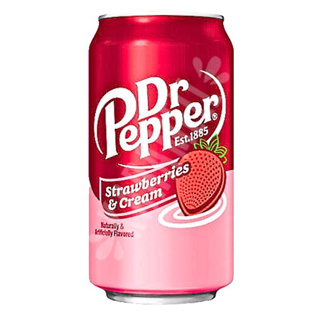 Refrigerante Dr Pepper Strawberries & Cream - Importado EUA