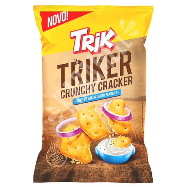 Biscoito Trik Triker Crunchy Cracker Sour Cream Onion - Sérvia