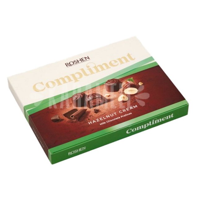 Bombons Hazelnut Cream Premium Compliment - Roshen - Importado Hungria