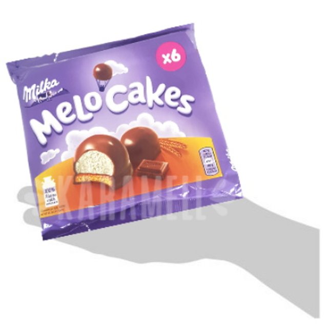 Biscoito Milka Mellow Cakes com Recheio Marshmallow - Polônia