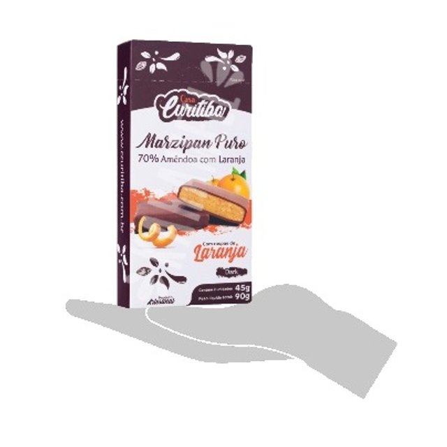 Chocolate Marzipan Dark 70% Amêndoa Laranja - ATACADO 6X