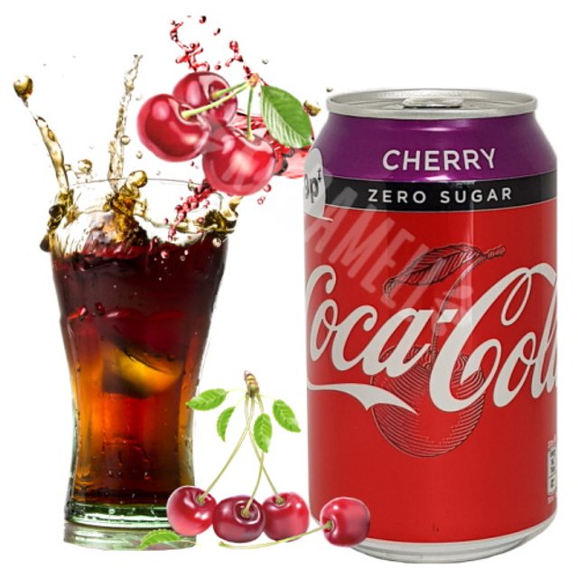 Refrigerante Coca Cola Cherry Zero Sugar - Importado Inglaterra