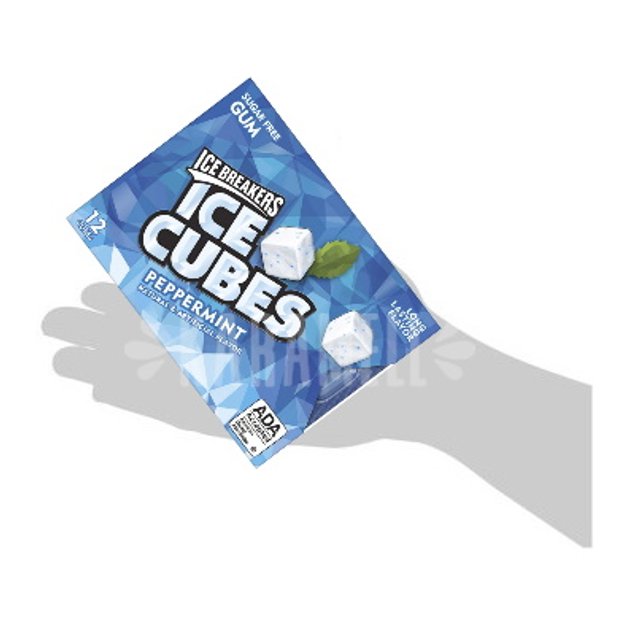 Chiclete Peppermint Cubes Sugar Free 28g - Ice Breakers - EUA