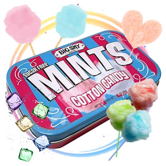 Balas Mints Cotton Candy Big Sky Importado Canadá Karamell Store Balas Mints Cotton Candy Big Sky Importado Canadá Karamell Store