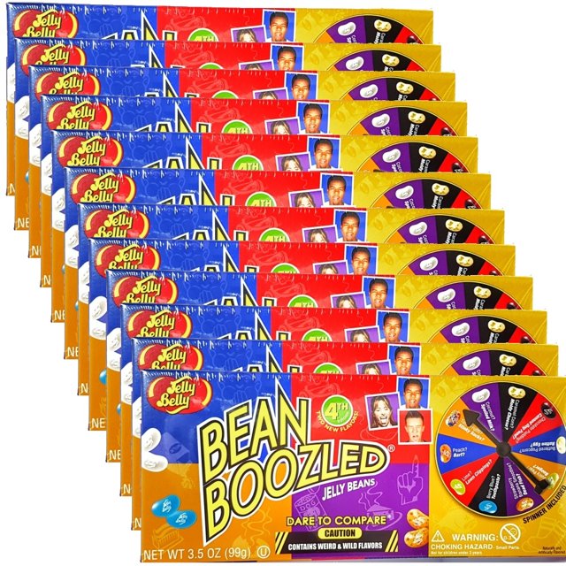 12x Roletas Desafio Jelly Belly BeanBoozled Spinner - 99g cada