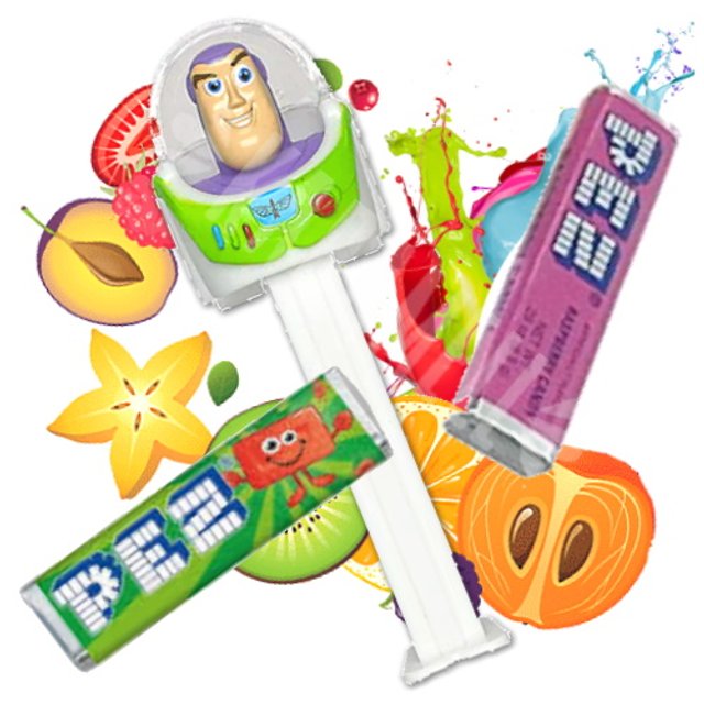Pez Dispenser Buzz Toy Story - Pastilhas Frutadas - EUA