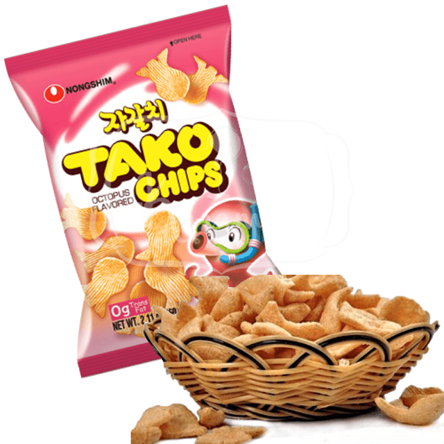 Guloseimas Importadas da Coreia - Nongshim Tako Octopus Chips
