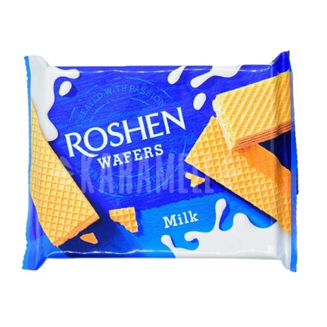 Biscoitos Wafers Milk - Roshen - Importado Ucrânia