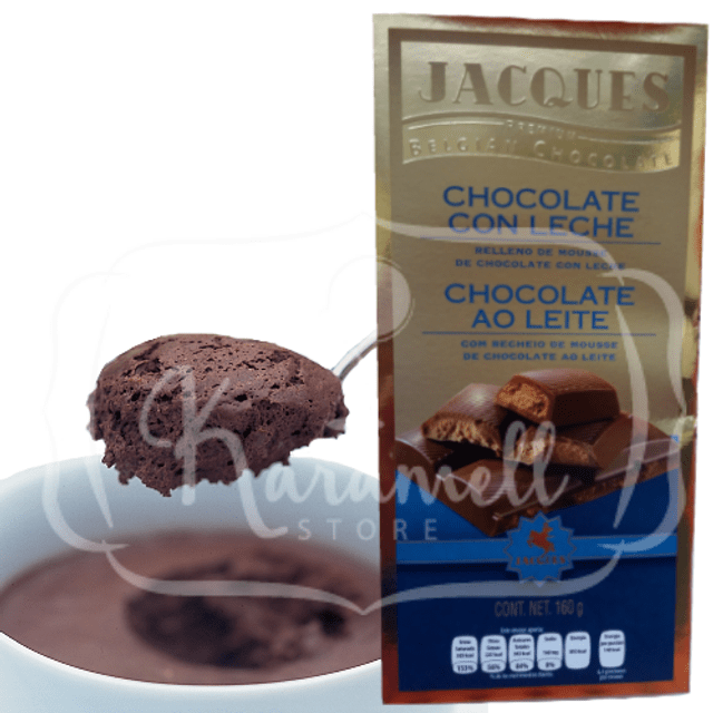 Jacques - Chocolate ao leite com recheio de mousse de chocolate - Importado Bélgica