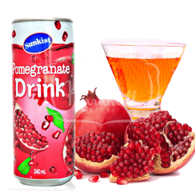 Pomegranate Drink Sunkist - Bebida Sabor Romā -  Importado da Coreia