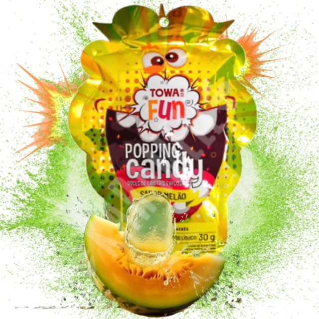 Bala Explosiva Popping Candy Sabor Melão - Towa Fun - Importado ...