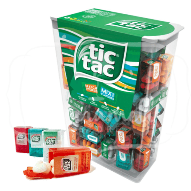 Caixa Gigante - Tic Tac com 60x Mini Caixinhas - Importado Índia