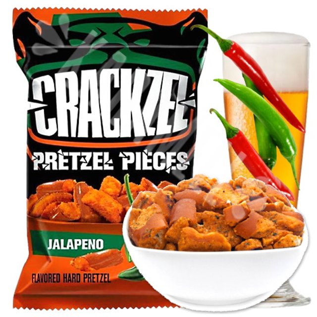 Pretzel Pieces Jalapeno Crackzel - Importado Ucrânia 