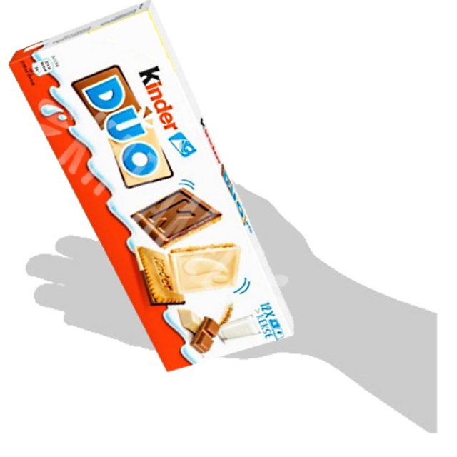 Biscoitos Ferrero Kinder Duo Chocolate Branco e ao Leite - Alemanha ...