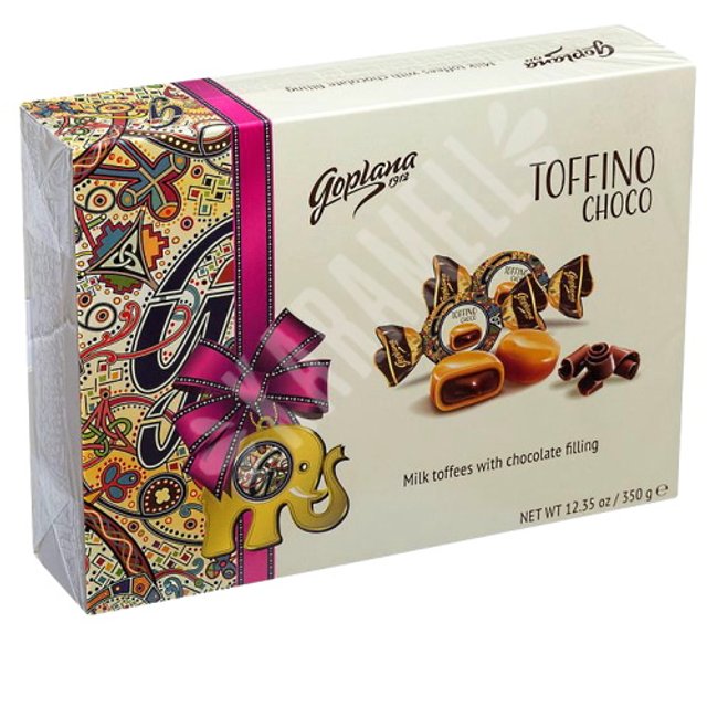 Toffino Choco Goplana - Caramelo de Leite Recheado Chocolate - Polônia