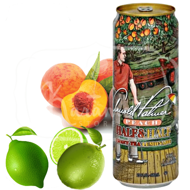 Arizona Peach Half & Half Sweet Tea Lemonade -  Arnold Palmer - Bebida Importada USA
