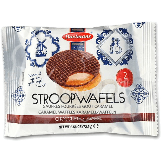 Daelmans Stroopwafels Chocolate & Caramel Wafers - Importado Holanda