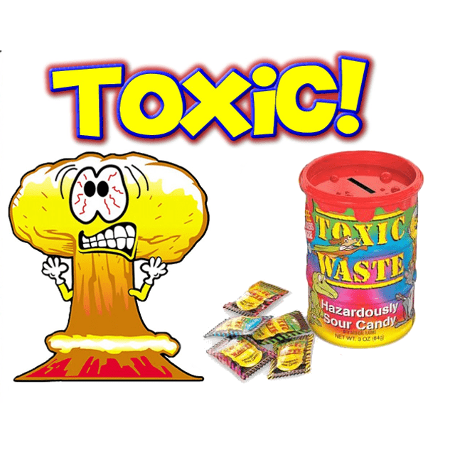 Toxic Waste Sour Candy Bank 3 Oz