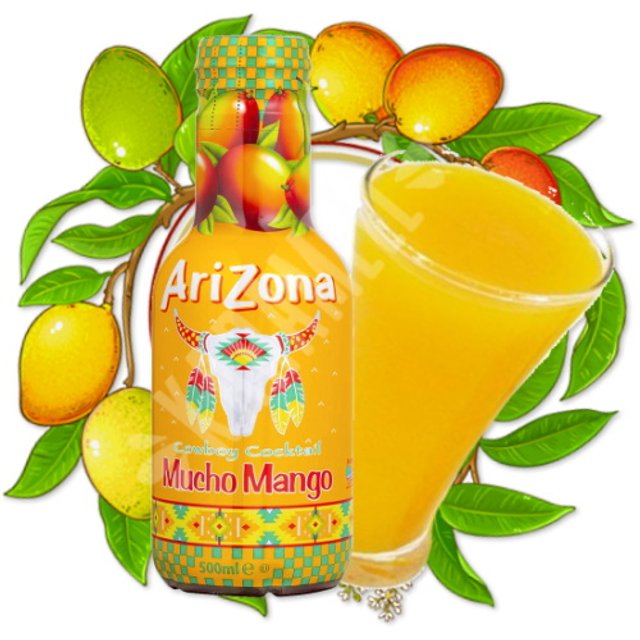 Fruit Juice Cocktail Mucho Mango - Suco Arizona 