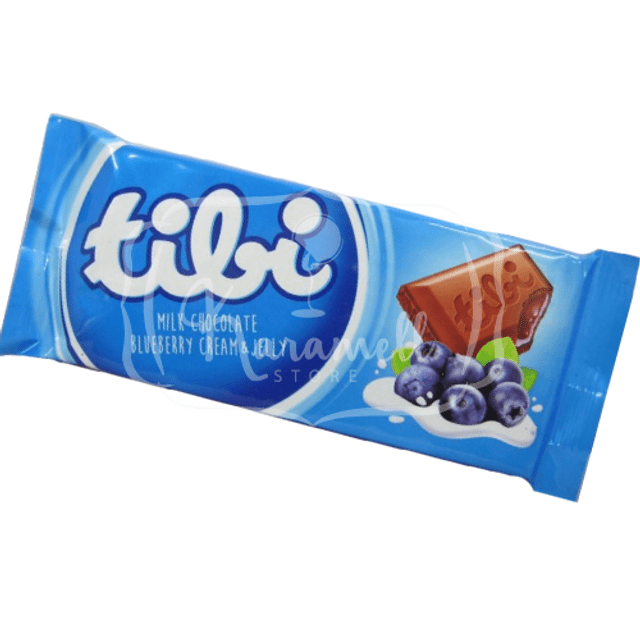 Tibi BlueBerry Cream & Jelly - Chocolate Recheado Mirtilo - Importado