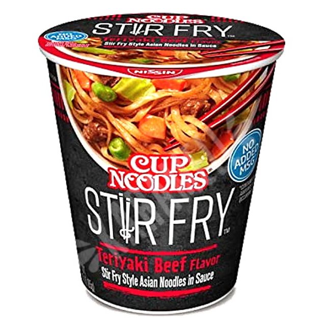 Lámen Cup Noodles Stir Fry Teriyaki Beef - Nissin - Importado EUA