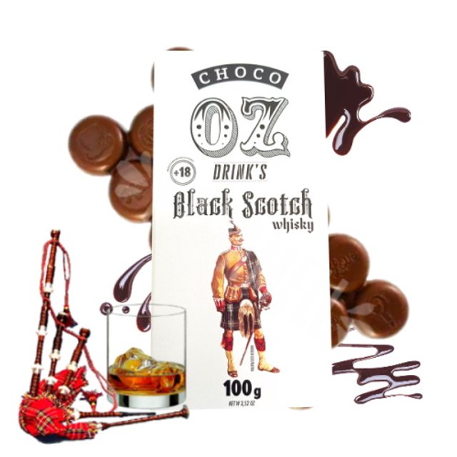 Chocolate com Black Scotch Whisky - Choco OZ Drink's