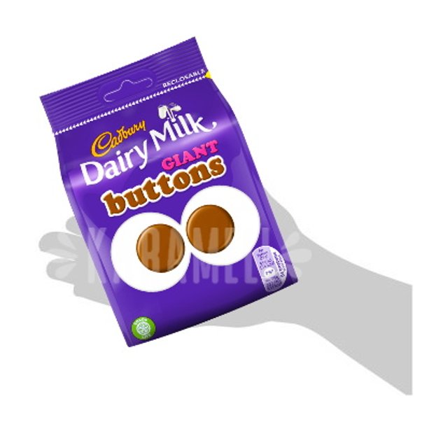 Giant Buttons Cadbury - Bombons de chocolate - Inglaterra