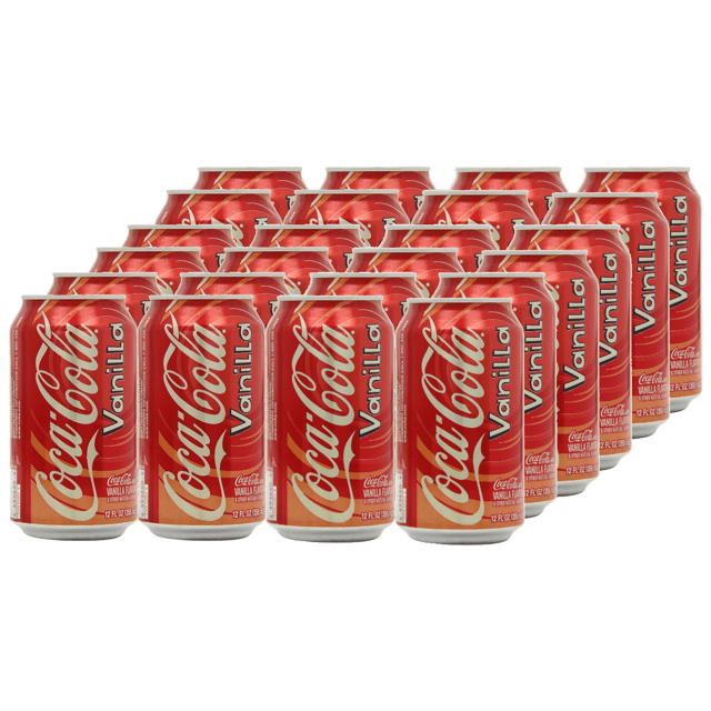 Refrigerantes Importados dos EUA - KIT 24 Latas - Coca Cola Vanilla - Sabor Baunilha