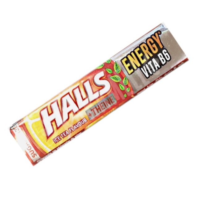 Bala Halls Ice Tea Theine Energy Vita B6 - Importado Espanha