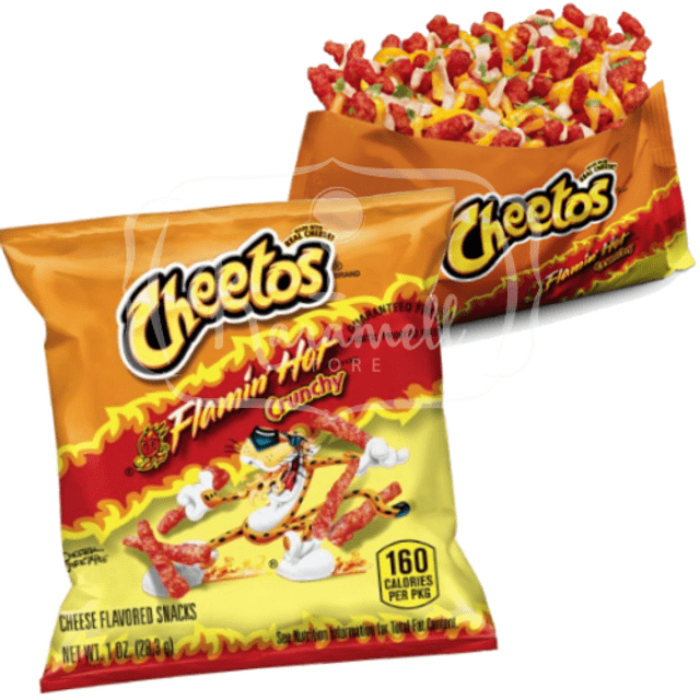 Cheetos Flamin Hot Crunchy - Salgadinho Queijo Picante - Importado EUA