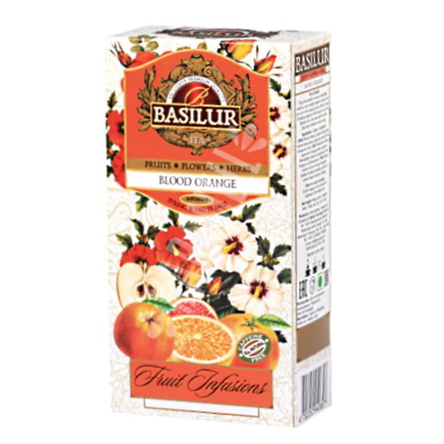 Chá Basilur - Fruit Infusions Blood Orange - Importado Sri Lanka