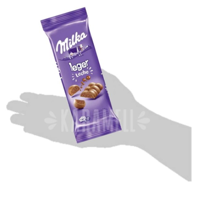 Chocolate Milka Leger Leche Aerado - Importado Argentina