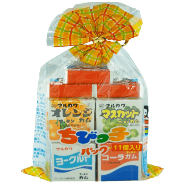 Chicletes Japoneses Sortidos - Marukawa Assorted Gum - Mini Kit 11 Caixinhas