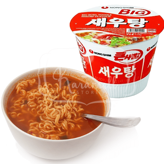 Lamen Miojos Importados Coreia - ATACADO 6x - Nongshim Big Bowl Noodle Shrimp