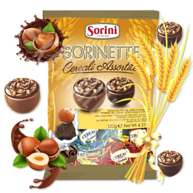 Bombons Chocolate Sorinette Cereali Assortite - Sorini - Itália ...