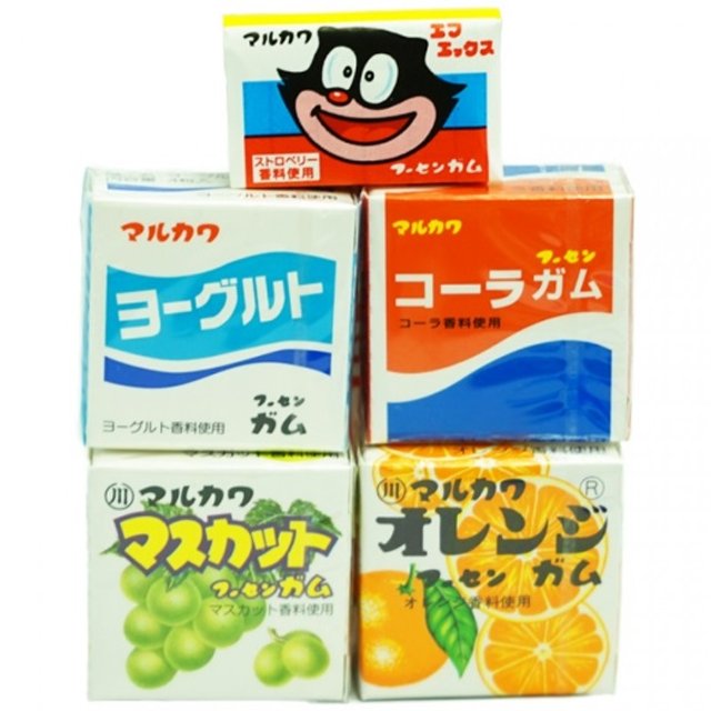 Chicletes Japoneses Sortidos - Marukawa Assorted Gum - Mini Kit 11 Caixinhas