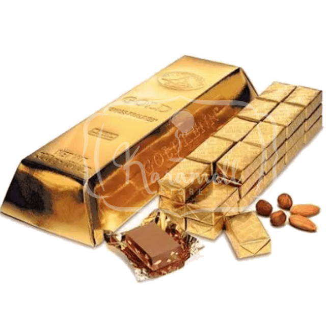 Goldkenn Gold Swiss Pralines - Chocolate Amêndoa Avelã Importado Suíça