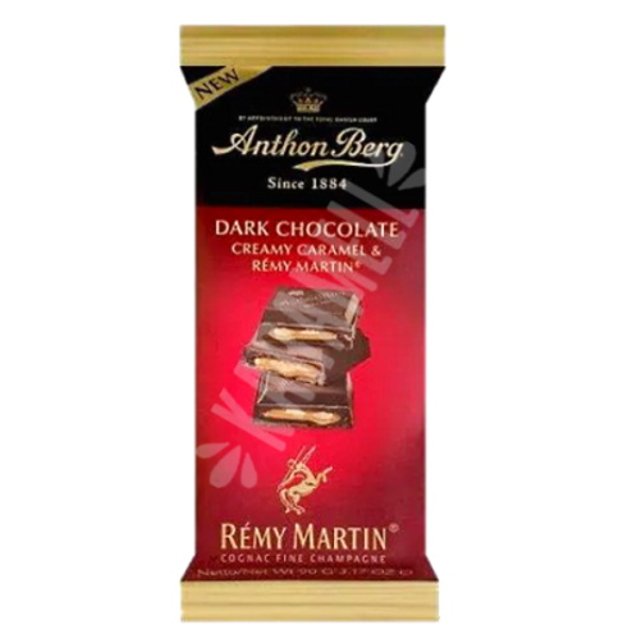 Dark Chocolate Anthon Berg - Creamy Caramel & Rémy Martin - Dinamarca.