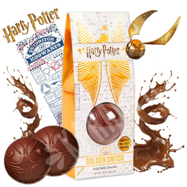 Harry Potter Pomo de Ouro Dourado Chocolate - Golden Snitch - Jelly Belly