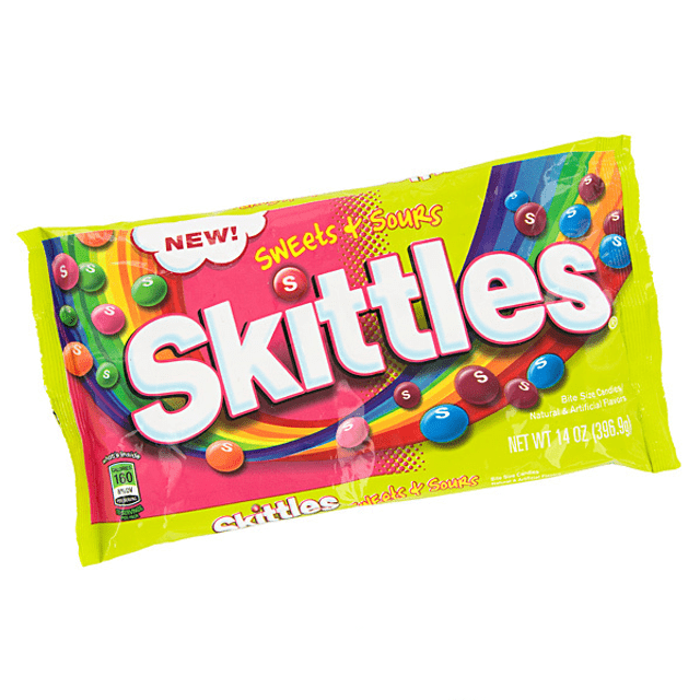 Skittles Sweets & Sours - Importado dos EUA