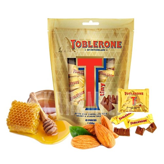 Chocolate Toblerone Tiny Mel e Amendoas - Importado da Suíça