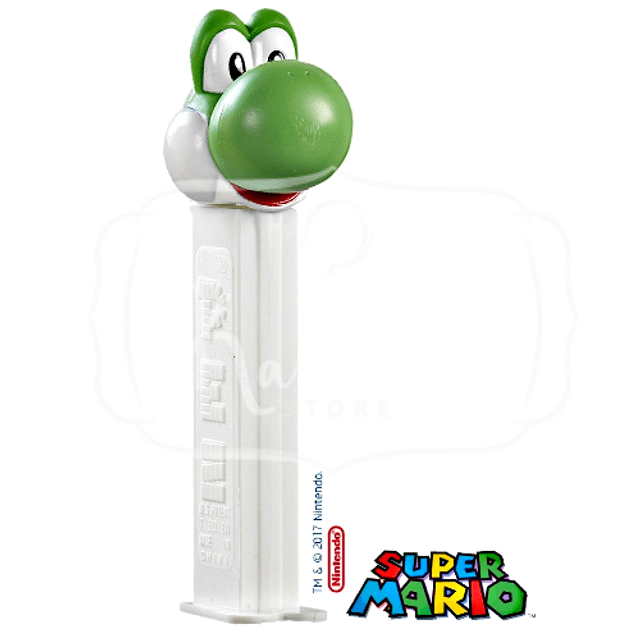 Pastilhas PEZ Yoshi (Super Mario) - Pastilhas + Dispenser - Importado