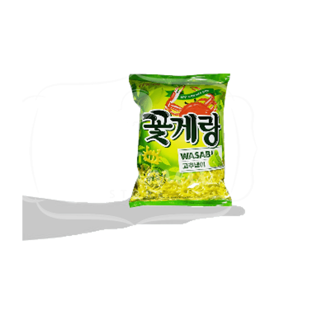 Salgadinho de Caranguejo Com Wasabi - Importado da Coreia