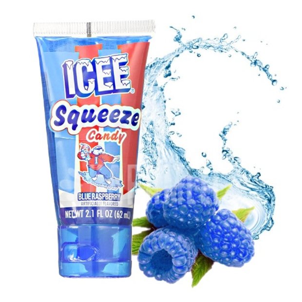 Bala Líquida - Icee Squeeze Candy - Blue Raspberry - Importado ...